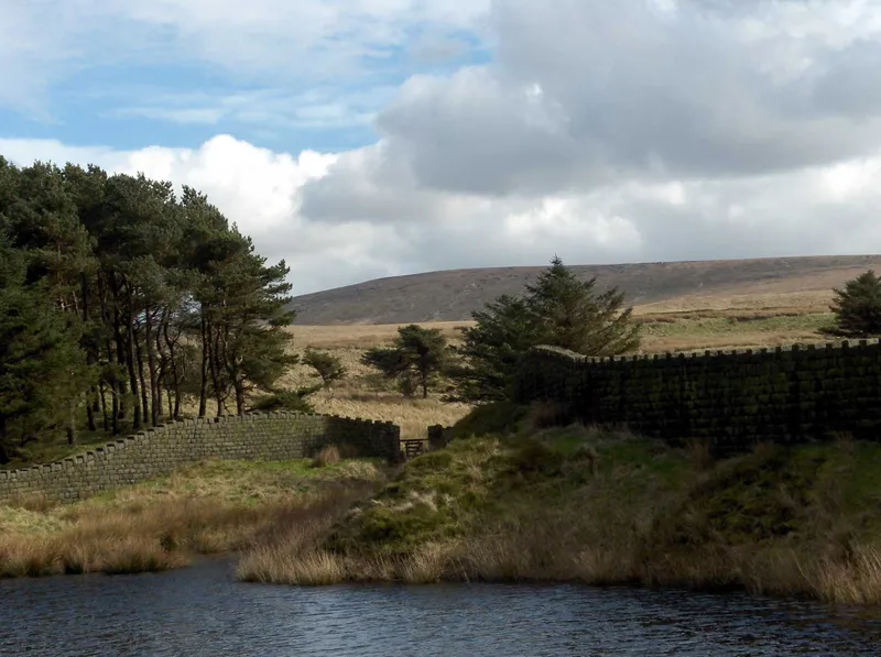 Boulsworth Hill above Lower Coldwell Reservoir