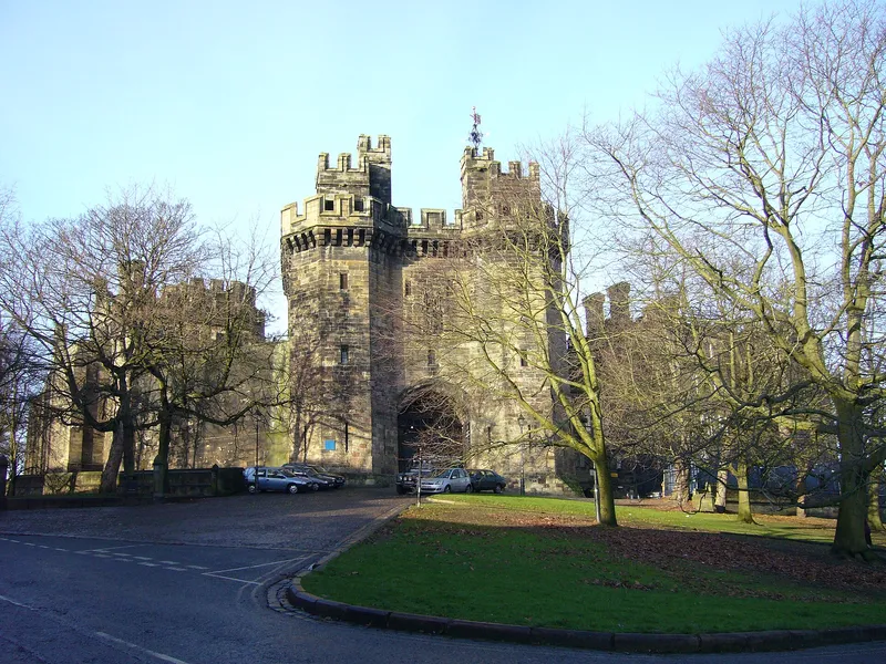 Lancaster Castle, where the accused were held and tried in 1612